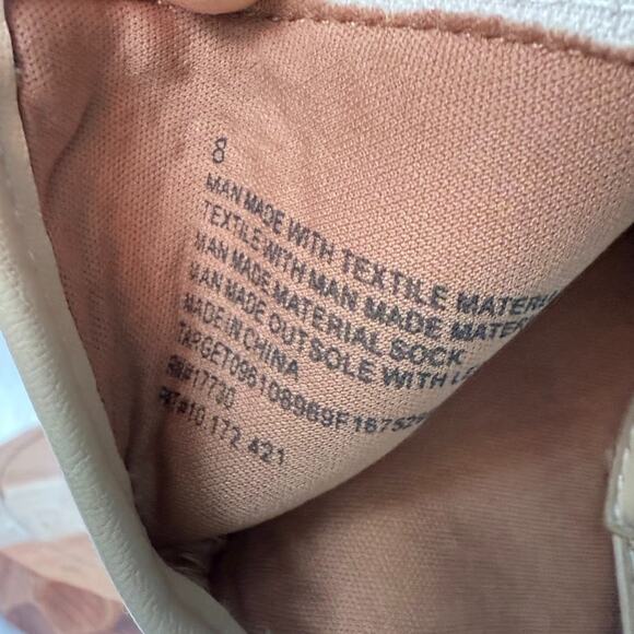 Universal Thread Womens Size 8 Kay Western Cowboy Side Zip Beige Ankle Boots - Picture 11 of 12